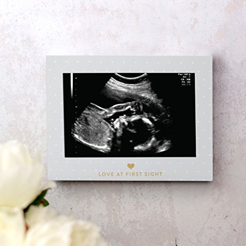 Little Blossoms Sonogram Picture Frame Pregnancy Keepsake, Gender-Neutral Nursery Décor for Soon to Be Baby Girl or Baby Boy