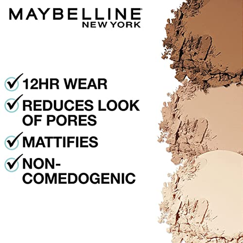 Maybelline Fit Me Matte + Poreless Pressed Face Powder Makeup and Setting Powder, Natural Beige, 1 Count