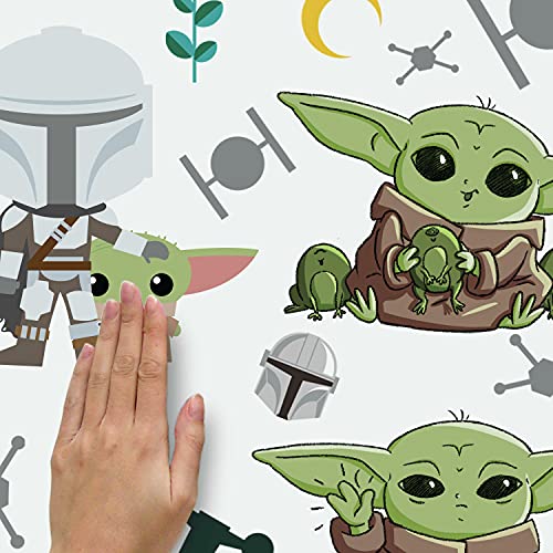 RoomMates RMK4805SCS Baby Yoda Grogu Illustrated Peel and Stick Wall Decals 12 x 6