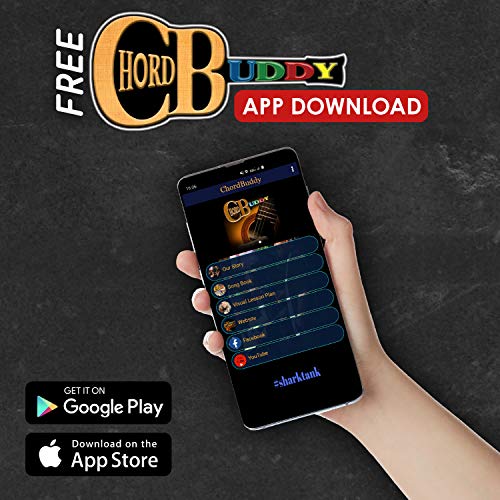 ChordBuddy “MADE IN THE USA” - Guitar Learning with Songbook, Lesson Plan, App, and Right Handed ChordBuddy - for Acoustic Guitars only