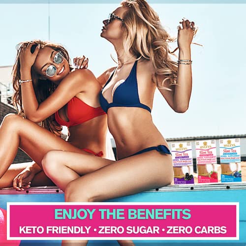 Hyleys Slim Tea Pomegranate Flavor - Weight Loss Herbal Supplement Cleanse and Detox - 25 Tea Bags (1 Pack)