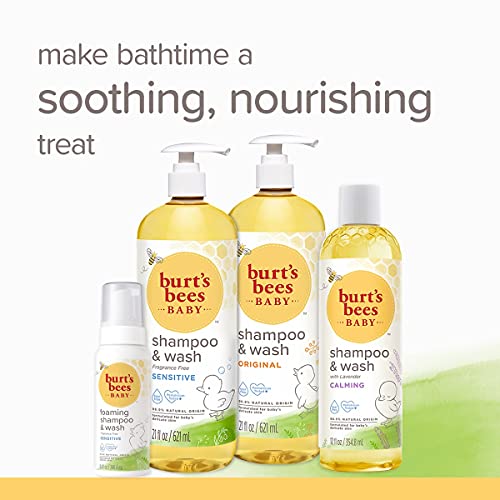 Burt's Bees Baby Shampoo and Wash, Tear Free Soap, Natural Baby Care, Original,12 Ounce (Pack of 3)