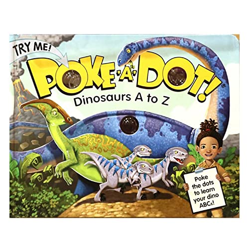 Melissa and Doug Children's Book - Poke-A-Dot: Dinosaurs A to Z (Board Book with Buttons to Pop) - Dinosaur Pop It Book, Push Pop Book For Toddlers And Kids Ages 3+