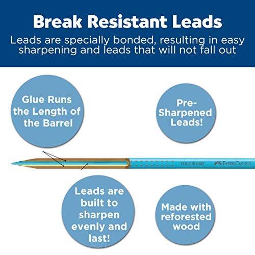 Faber-Castell - Metallic Colored EcoPencils School Pack - Premium Art Supplies For Kids (20 Sets of 12 Colors)