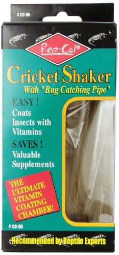 Rep-Cal SRP00500 Cricket Shaker with Bug Catching Pipe Reptile Vitamins and Supplements