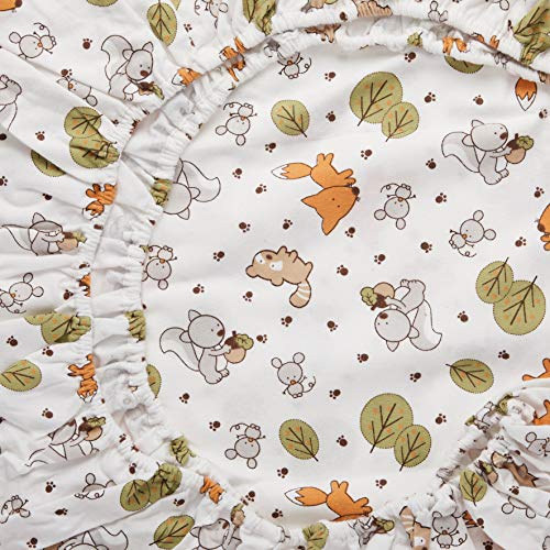 Trend Lab Crib Sheet, Forest Animal