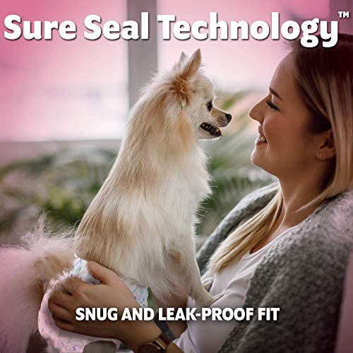 OUT! Pet Care Disposable Female Dog Diapers | Absorbent with Leak Proof Fit | Medium/Large, 14 Count