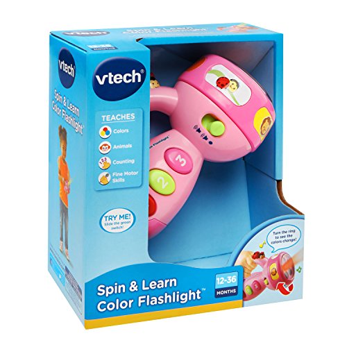 VTech Spin and Learn Color Flashlight Amazon Exclusive, Pink
