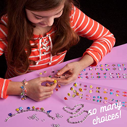 Craft-tastic — DIY Puffy Charm Bracelets Craft and Activity— Make Your Own Jewelry Kit for Kids — Ages 6+
