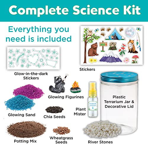 Creativity for Kids Grow 'N Glow Terrarium Kit for Kids - Science Activities for Ages 5-8+, Craft Kits and Creative Gifts for Kids
