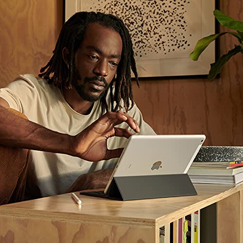 Apple iPad (9th Generation): with A13 Bionic chip, 10.2-inch Retina Display, 64GB, Wi-Fi + 4G LTE Cellular, 12MP front/8MP Back Camera, Touch ID, All-Day Battery Life – Space Gray