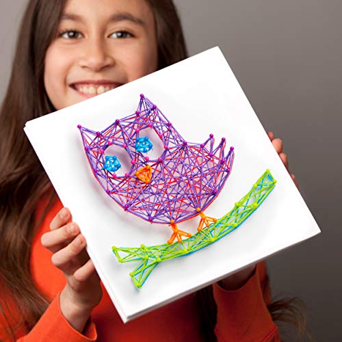 Craft-tastic DIY String Art – Craft Kit for Kids – Everything Included for 3 Fun Arts and Crafts Projects – Owl Series, Large