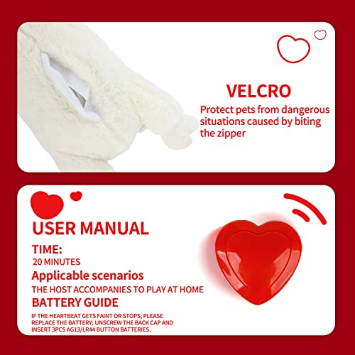 ALL FOR PAWS Heartbeat Dog Toy,Dog Anxiety Relief,Sheep Stuffed Dog Toys,Pet Toys,Dog Training and Behavior Aids,Dog Plush Toy