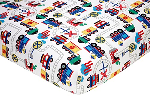 Everything Kids Toddler Bedding Set, Choo Choo , 4 Piece Set