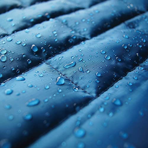 Kurgo Loft Dog Jacket - Reversible Fleece Winter Coat - Cold Weather Protection - Wear With Harness Or Additional Layers - Reflective Accents, Leash Access, Water Resistant - Coastal Blue/Orange, XS