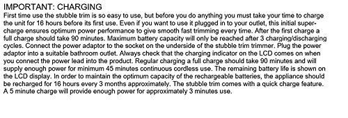 ConairMAN i-Stubble Cordless Ultimate Flexhead Beard Trimmer for Men, Electric Shaver for Men