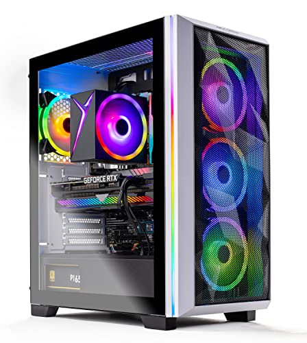 Skytech Chronos Gaming PC Desktop – Intel Core i5 12600K 3.7 GHz, NVIDIA RTX 3070, 1TB NVME SSD, 32GB DDR5 RAM RGB, 750W Gold PSU, 240mm AIO, 11AC Wi-Fi, Windows 11 Home 64-bit