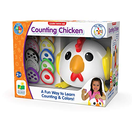 The Learning Journey Learn With Me - Counting Chicken - Counting, Numbers and Colors STEM Teaching Toddler Toys and Gifts for Boys and Girls Ages 2 Years and Up - Award Winning Preschool Learning Toy