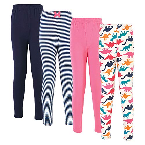 Touched by Nature Girls' and Women Organic Cotton Leggings, Dinosaurs, 12-18 Months