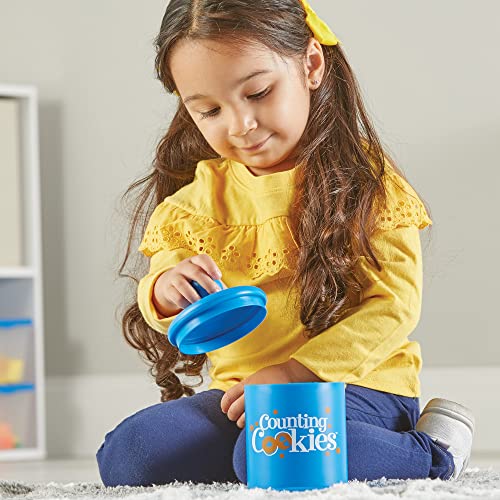 Learning Resources Smart Counting Cookies - 13 Pieces, Ages 18+ Months Toddler Counting and Sorting Skills, Toddler Math Learning Toys, Play Food for Toddlers, Chocolate Chip Cookies