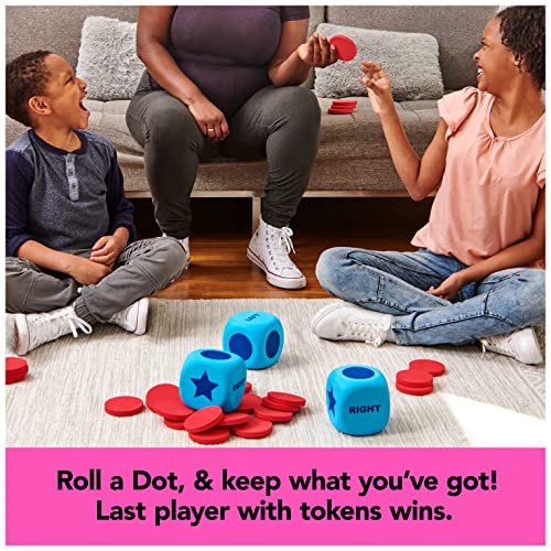 Giant Left Center Right, Classic Family Board Game Summer Toy with Big, Oversized Dice and Tokens, for Kids and Adults Ages 6 and up