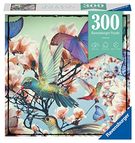 Ravensburger Puzzle Moment: Hummingbird 300 Piece Jigsaw Puzzle for Adults - 12969 - Every Piece is Unique, Softclick Technology Means Pieces Fit Together Perfectly