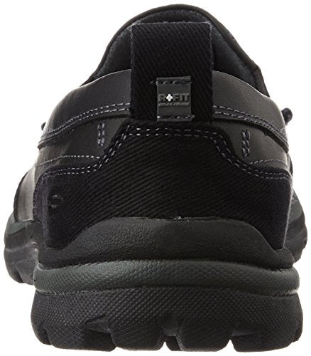 Skechers Men's Relaxed Fit Memory Foam Superior Gains Slip-On,11 M US,Black