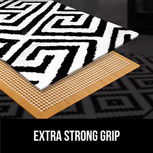 The Original Gorilla Grip Extra Strong Rug Pad Gripper, Grips Keep Area Rugs in Place, Thick, Slip and Skid Resistant Pads for Hard Floors Under Carpet Mat Cushion and Hardwood Floor Protection 2x3 FT