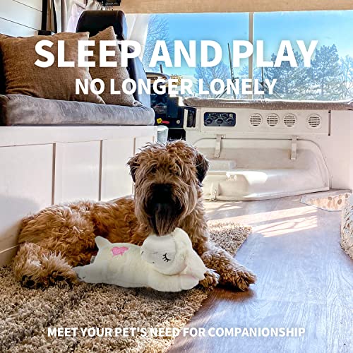 ALL FOR PAWS Heartbeat Dog Toy,Dog Anxiety Relief,Sheep Stuffed Dog Toys,Pet Toys,Dog Training and Behavior Aids,Dog Plush Toy