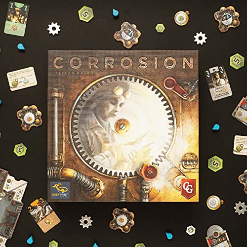 Capstone Games: Corrosion, Strategy Board Game, Medium-Heavy Euro with Ample Player Interaction, 1 to 4 Players, 60 to 120 Minute Play Time, Ages 12 and Up