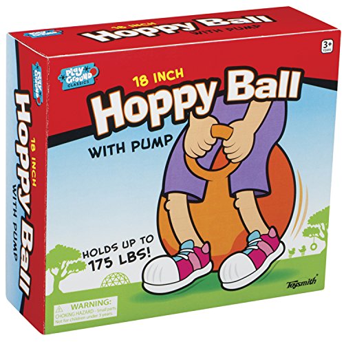 Toysmith Playground Classics, Hoppy Ball, 18' Ride-On Bounce Ball, For Boys and Girls Ages 3+ , Blue