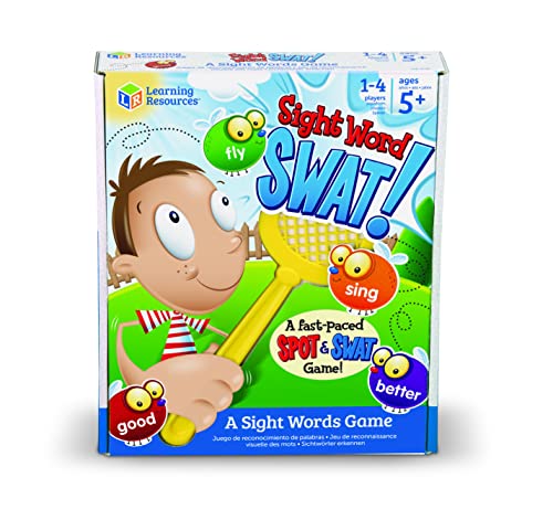 Learning Resources Sight Word Swat ® a Sight Words Game - 114 Pieces, Ages 5+ Educational Games for Kids, Sight Word and Brain Games for Kids, Kindergarten Learning Games