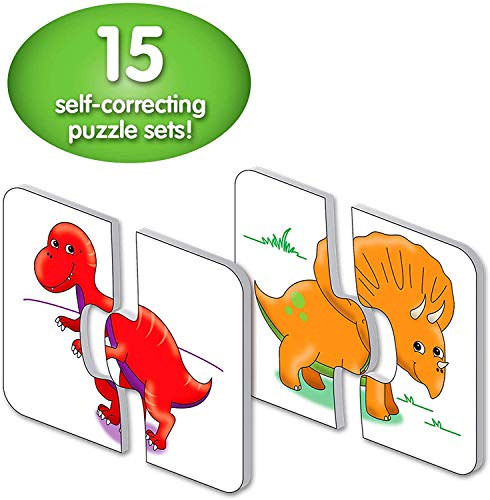 The Learning Journey: My First Match It - Dinosaurs - 2 Year Old Toys, Puzzles for Toddlers, Toddler Puzzle, Educational Toys for 2 Year Old - 15 Self-Correcting Matching Puzzles - Award Winning Toys