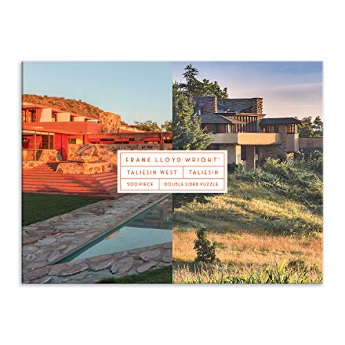Frank Lloyd Wright Taliesin and Taliesin West 500 Piece Double-Sided Puzzle from Galison - Stunning Photographic Jigsaw Puzzle, 24' x 18', Fun and Challenging, Unique Gift Idea