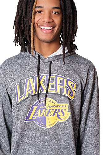 Ultra Game NBA Men's Soft Fleece Hoodie Sweatshirt Heather Gray XX-Large