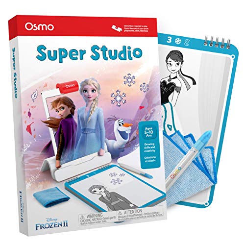 Osmo - Super Studio Disney Frozen 2 - Ages 5-11 - Learn to Draw - For iPad or Fire Tablet Educational Learning Games - STEM Toy Gifts for Kids, Boy and Girl - Ages 5 6 7 8 9 10 11 (Osmo Base Required)