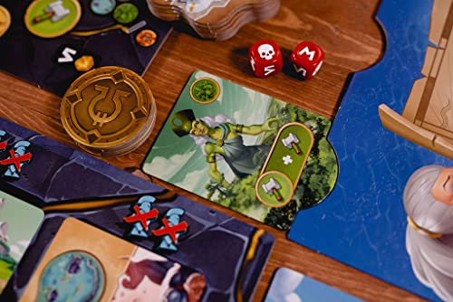Orichalcum Board Game, Fast-Paced Strategy Game, Exploration Game, Adventure Game, Family Game for Kids and Adults, Ages 12+, 2-4 Players, Avg. Playtime 45 Minutes, Made by Pandasaurus Games