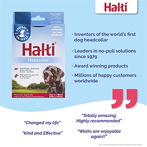 Company of Animals - Halti Headcollar, Black, Size 5 (11520A)