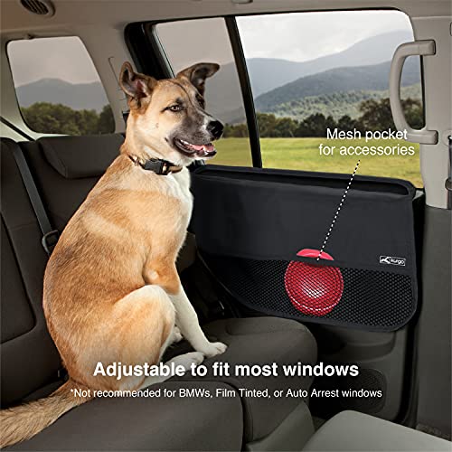 Kurgo Car Door Guard for Dogs, Pet Protector for Car Doors, Waterproof, Adjustable, Quick Installation, Storage Pockets, Fits Sedans and SUVs, Black