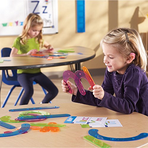 Learning Resources Letter Construction, Homeschool, School Activity Set, Play School, 60 Pieces, Ages 3+