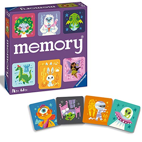Ravensburger Cute Monsters Memory Game for Boys and Girls Age 3 and Up! - A Fun and Fast Monster Matching Game