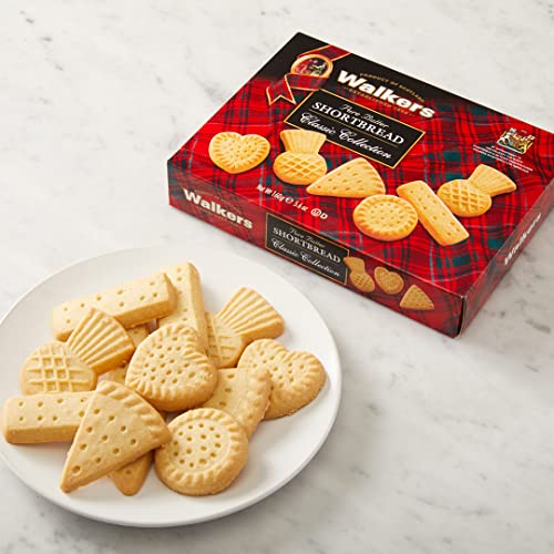 Walker's Shortbread Assorted Cookies, Pure Butter Shortbread Cookies, 5.6 Oz (Pack of 4)