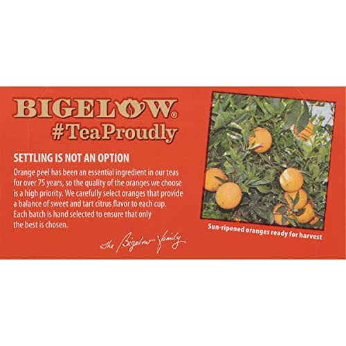 Bigelow Orange and Spice Herbal Tea, Caffeine Free, 20 Count (Pack of 6), 120 Total Tea Bags