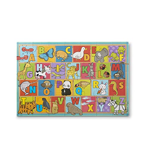Melissa and Doug Natural Play Giant Floor Puzzle: ABC Animals (35 Pieces)