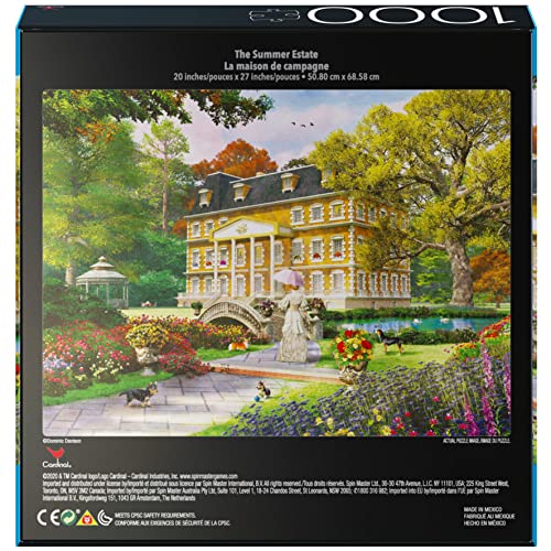 2-Pack of 1000-Piece Jigsaw Puzzles, Pine Cabin and Summer Estate Gifts for Mom for Adults and Kids Ages 8+, Amazon Exclusive