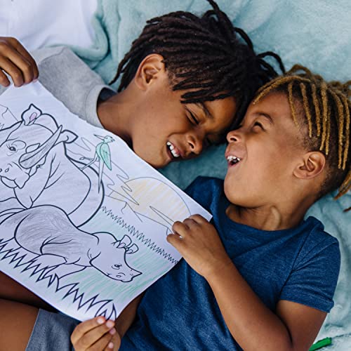 Melissa and Doug Jumbo 50-Page Kids' Coloring Pads Set - Animals, Vehicles, and More