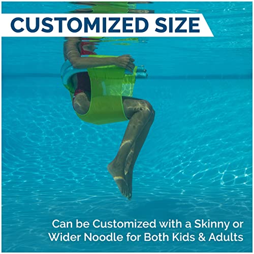 SwimWays Mesh Floating Pool Chair Noodle Slings (4 Pack)
