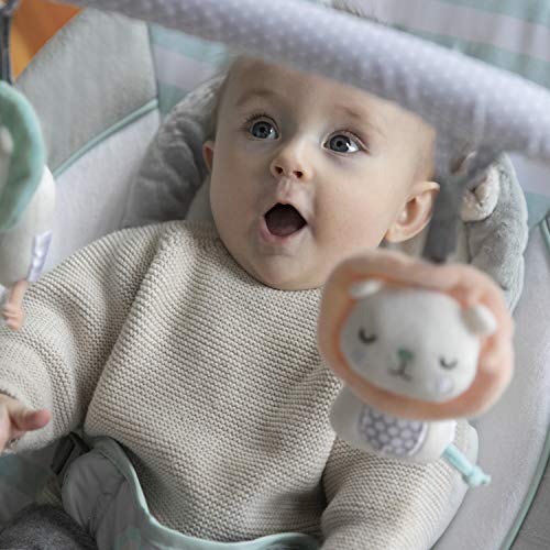 Ingenuity Baby Bouncer Seat with Vibration and Music - Landry The Lion