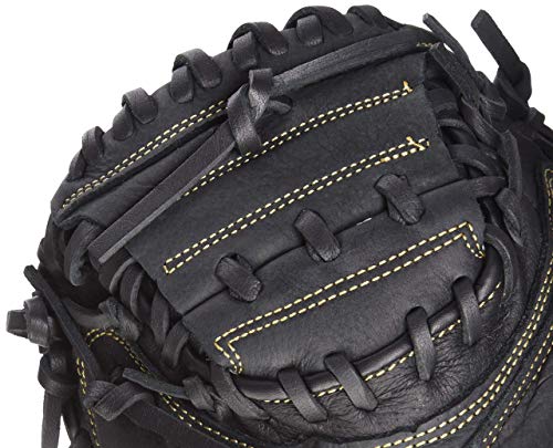 Rawlings Renegade Series 31.5' CM 1-Piece Web Youth Catchers Mitt Left Hand Throw, Black Red