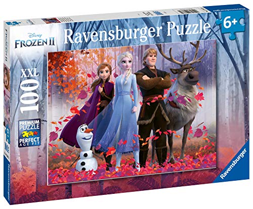 Ravensburger 12867 Disney Frozen 2 - Magic of the Forest - 100 Piece Jigsaw Puzzle for Kids - Every Piece is Unique - Pieces Fit Together Perfectly, Multi